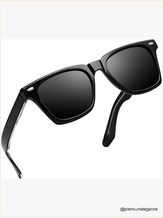 Unisex Square Polarized Sunglasses UV Protection Acetate TR90 Frame main image 5